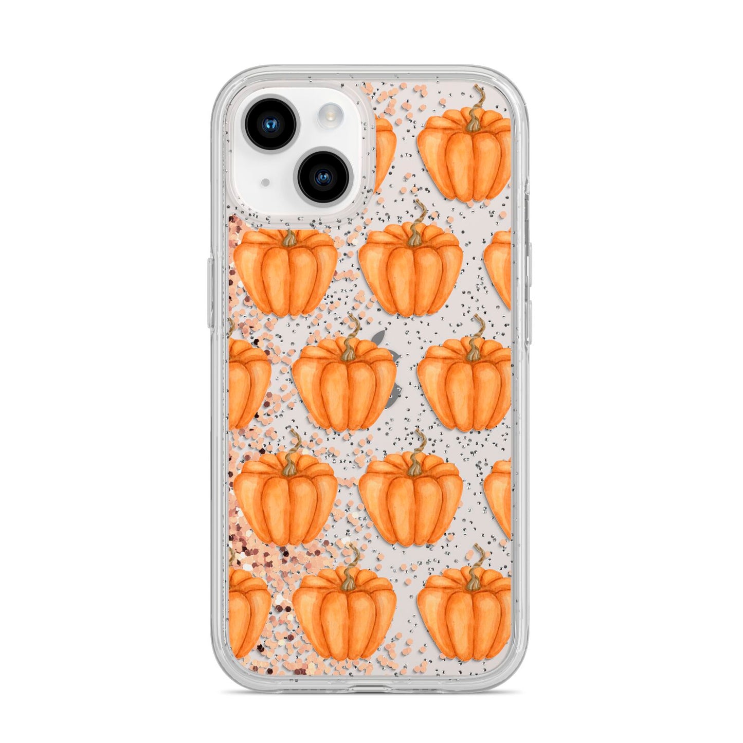 Shimmery Pumpkins iPhone 14 Glitter Tough Case Starlight