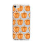 Shimmery Pumpkins iPhone 7 Bumper Case on Silver iPhone