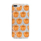 Shimmery Pumpkins iPhone 7 Plus Bumper Case on Silver iPhone