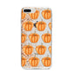 Shimmery Pumpkins iPhone 8 Plus Bumper Case on Silver iPhone
