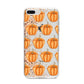 Shimmery Pumpkins iPhone 8 Plus Bumper Case on Silver iPhone