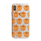 Shimmery Pumpkins iPhone X Bumper Case on Silver iPhone Alternative Image 1