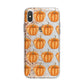 Shimmery Pumpkins iPhone X Bumper Case on Silver iPhone Alternative Image 1