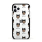 Shollie Icon with Name Apple iPhone 11 Pro in Silver with Black Impact Case