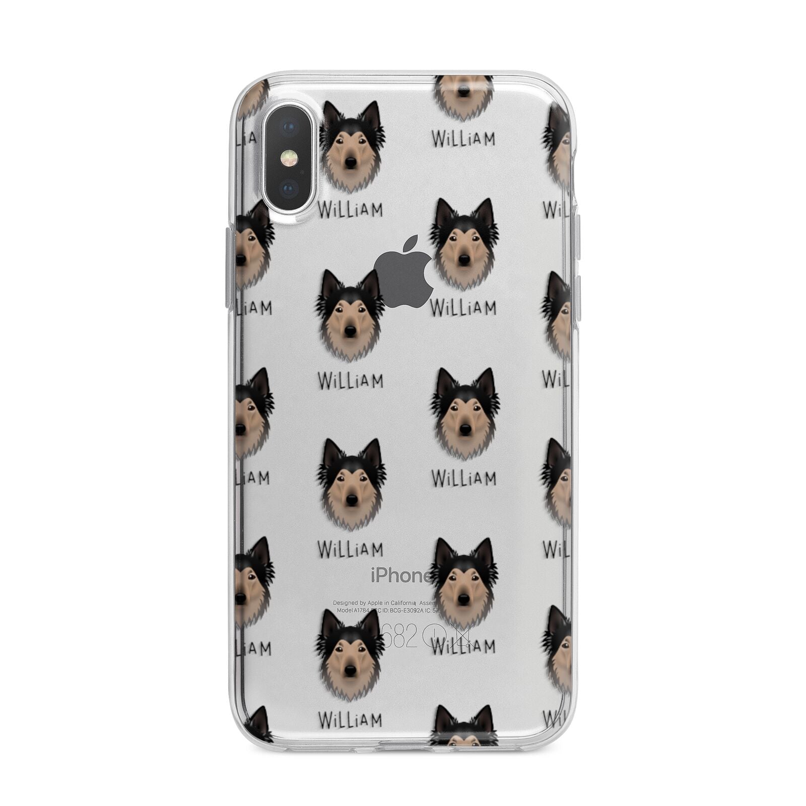 Shollie Icon with Name iPhone X Bumper Case on Silver iPhone Alternative Image 1