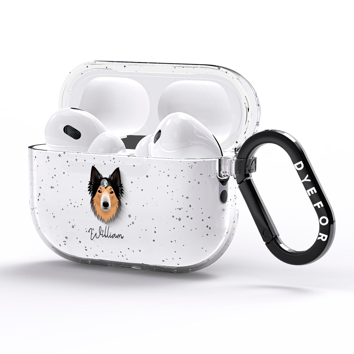 Shollie Personalised AirPods Pro Glitter Case Side Image