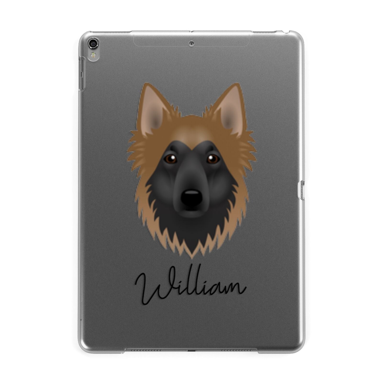 Shollie Personalised Apple iPad Grey Case