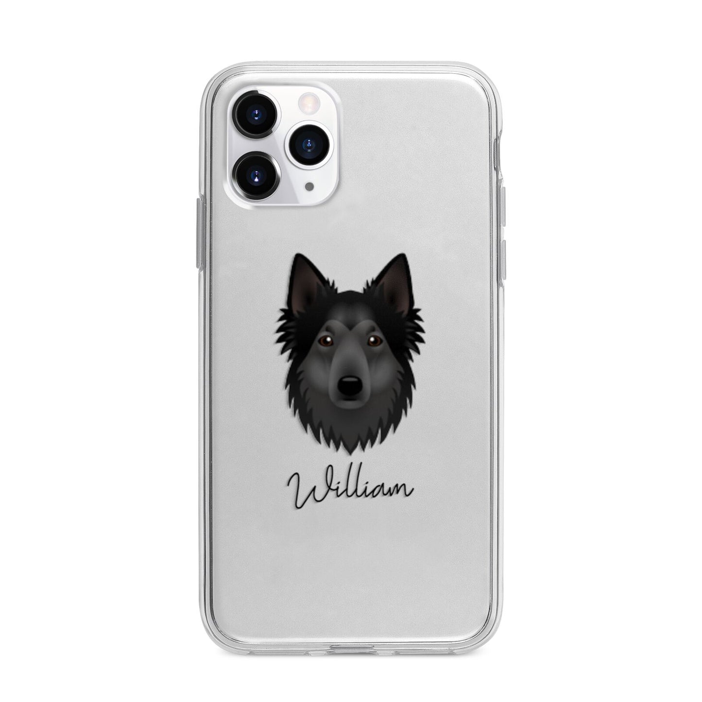 Shollie Personalised Apple iPhone 11 Pro Max in Silver with Bumper Case