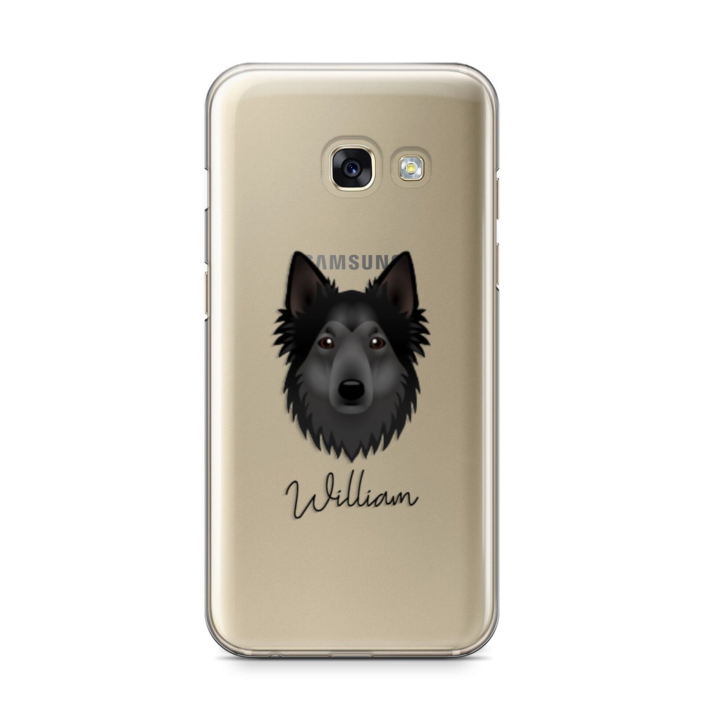 Shollie Personalised Samsung Galaxy A3 2017 Case on gold phone