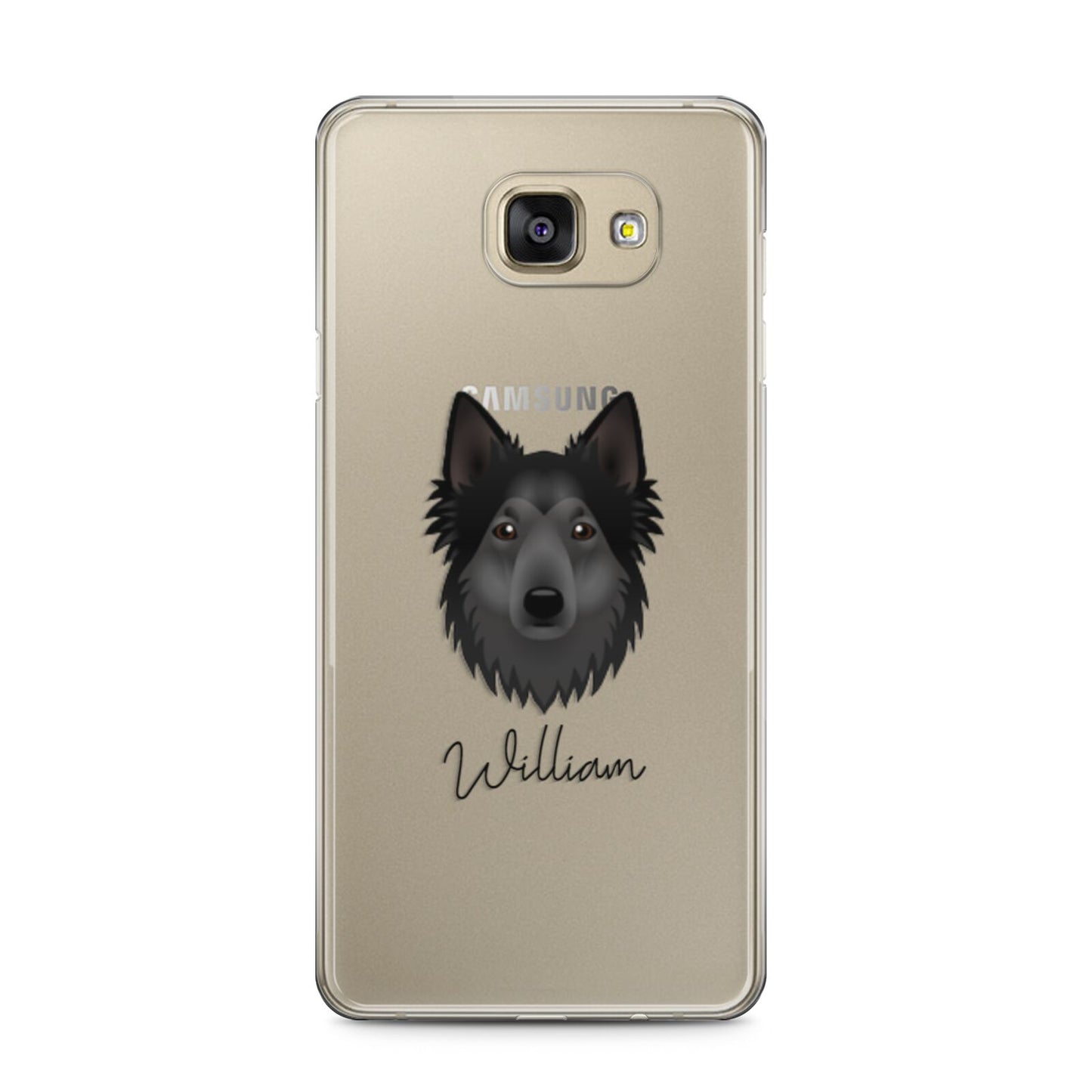 Shollie Personalised Samsung Galaxy A5 2016 Case on gold phone