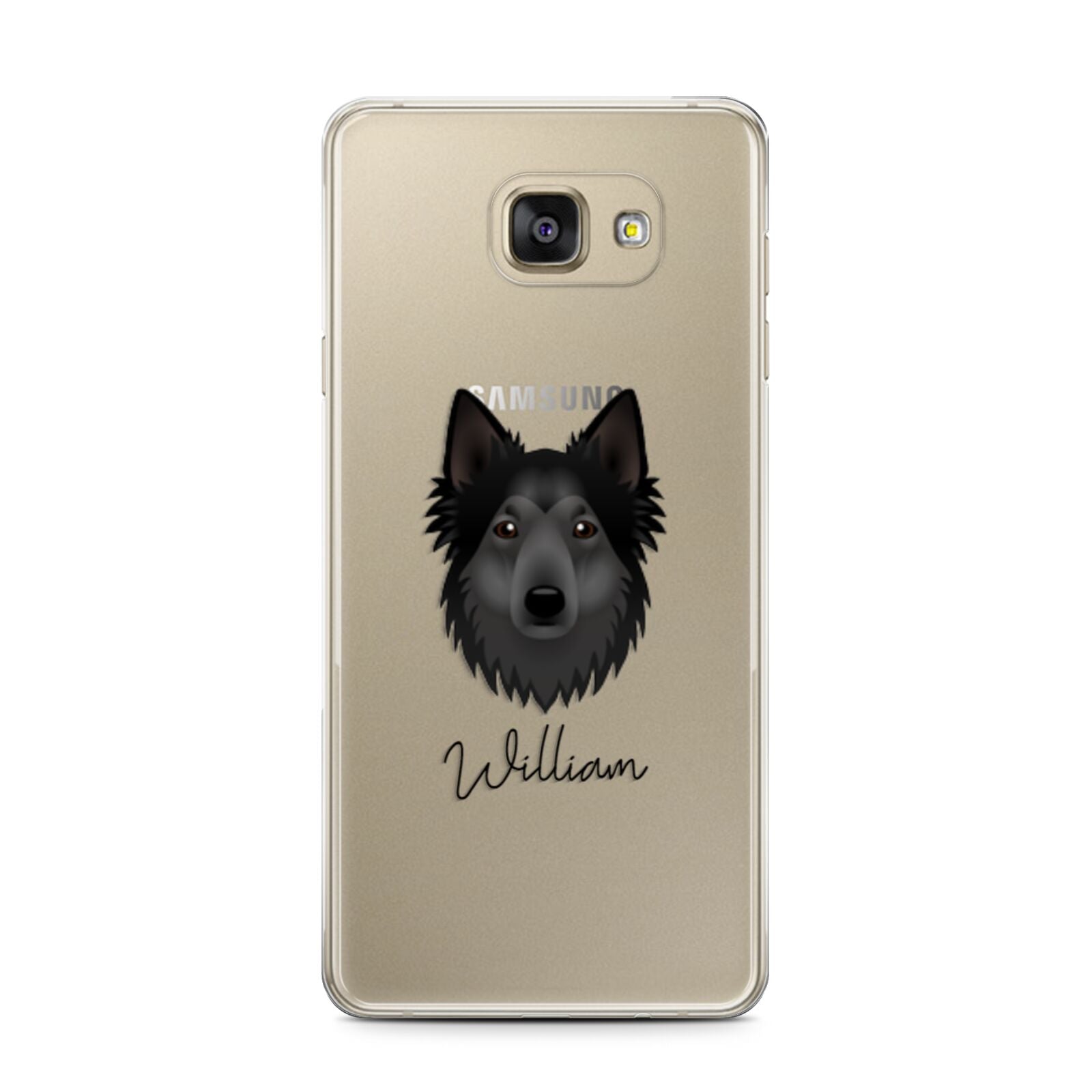Shollie Personalised Samsung Galaxy A7 2016 Case on gold phone