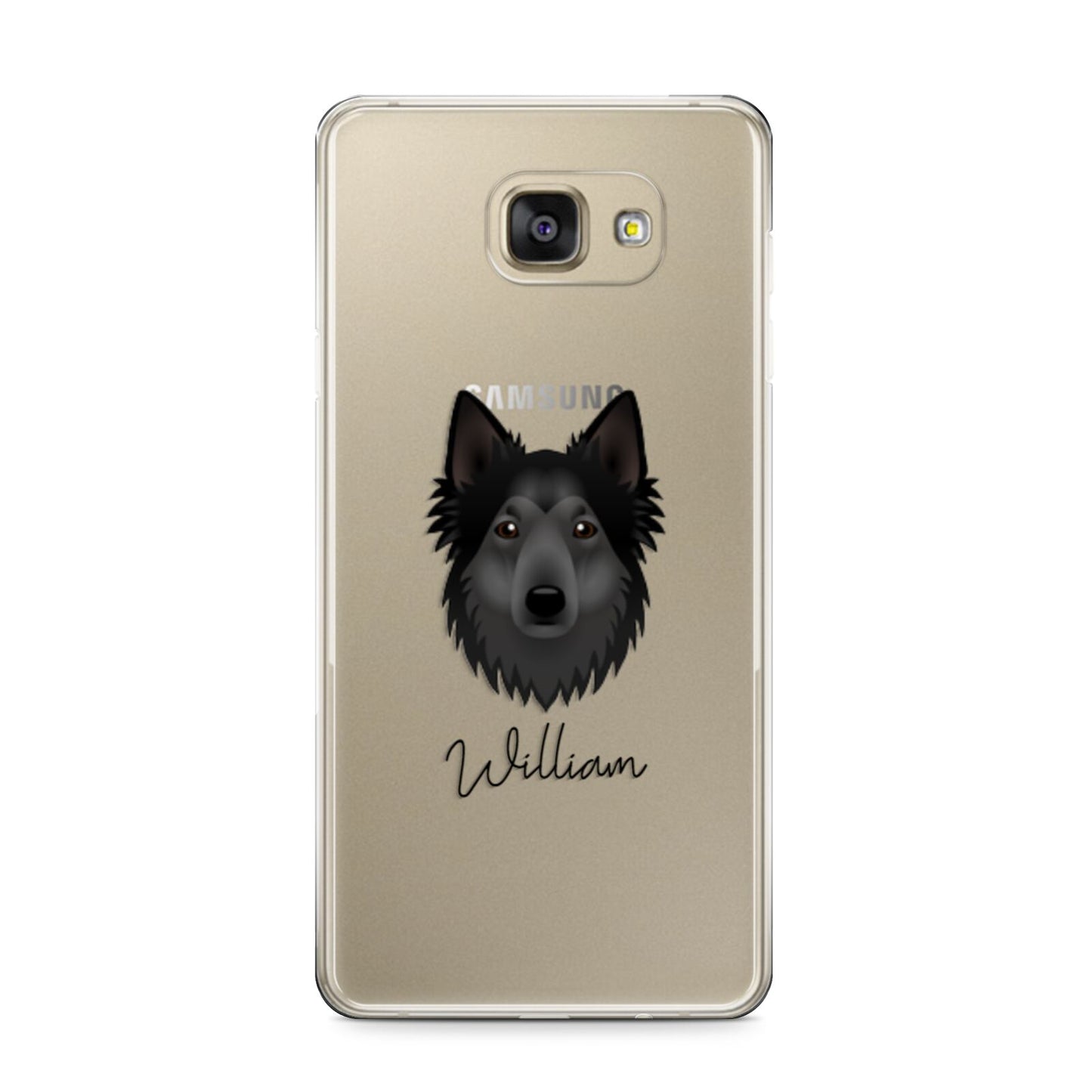 Shollie Personalised Samsung Galaxy A9 2016 Case on gold phone