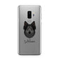 Shollie Personalised Samsung Galaxy S9 Plus Case on Silver phone