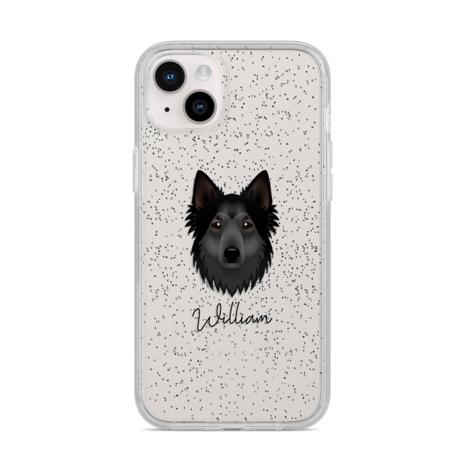 Shollie Personalised iPhone 14 Plus Glitter Tough Case Starlight