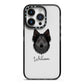 Shollie Personalised iPhone 14 Pro Black Impact Case on Silver phone