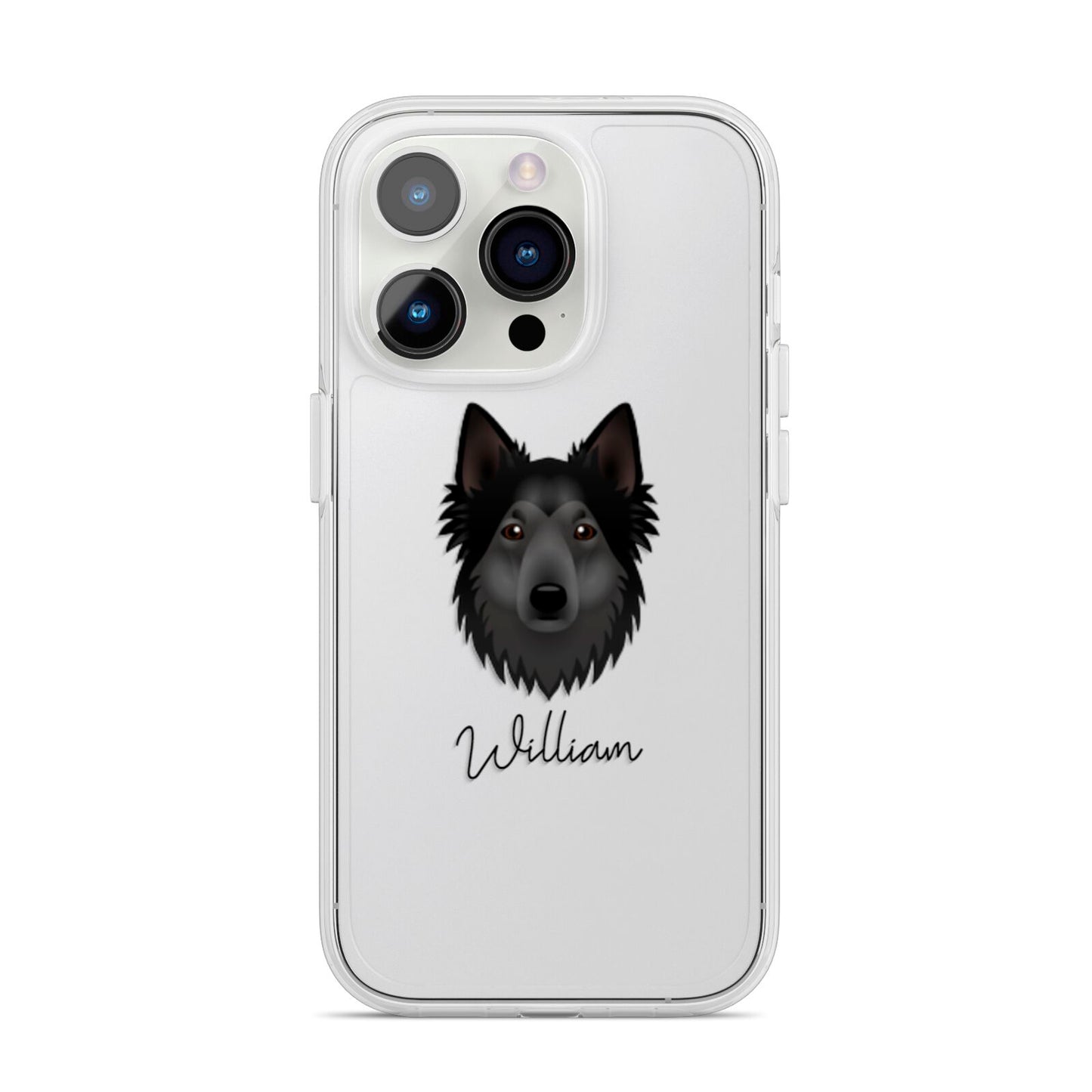 Shollie Personalised iPhone 14 Pro Clear Tough Case Silver