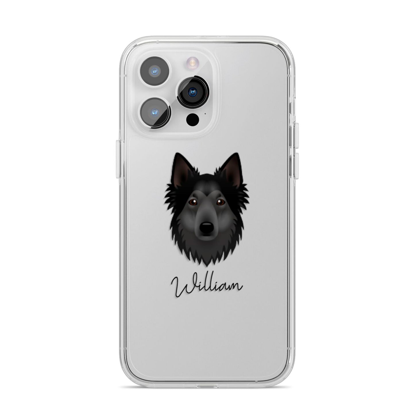 Shollie Personalised iPhone 14 Pro Max Clear Tough Case Silver