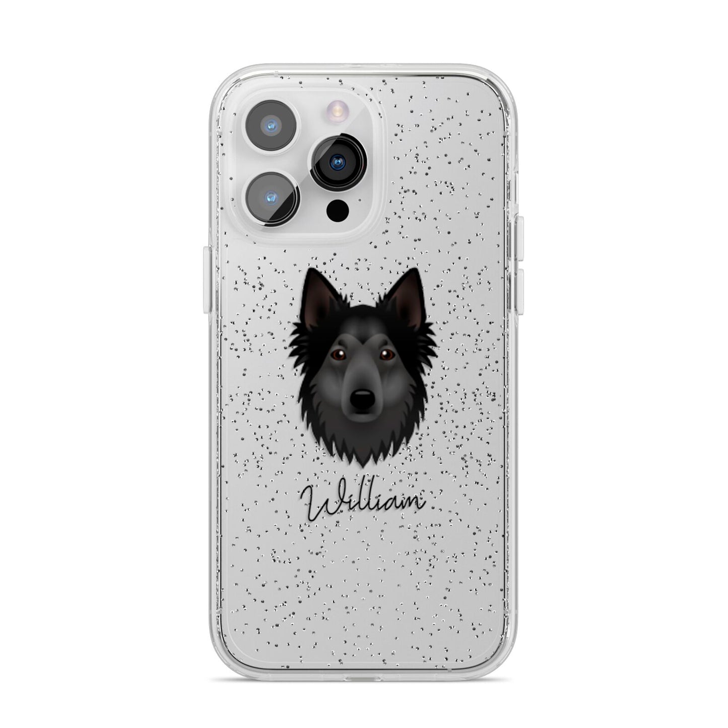 Shollie Personalised iPhone 14 Pro Max Glitter Tough Case Silver