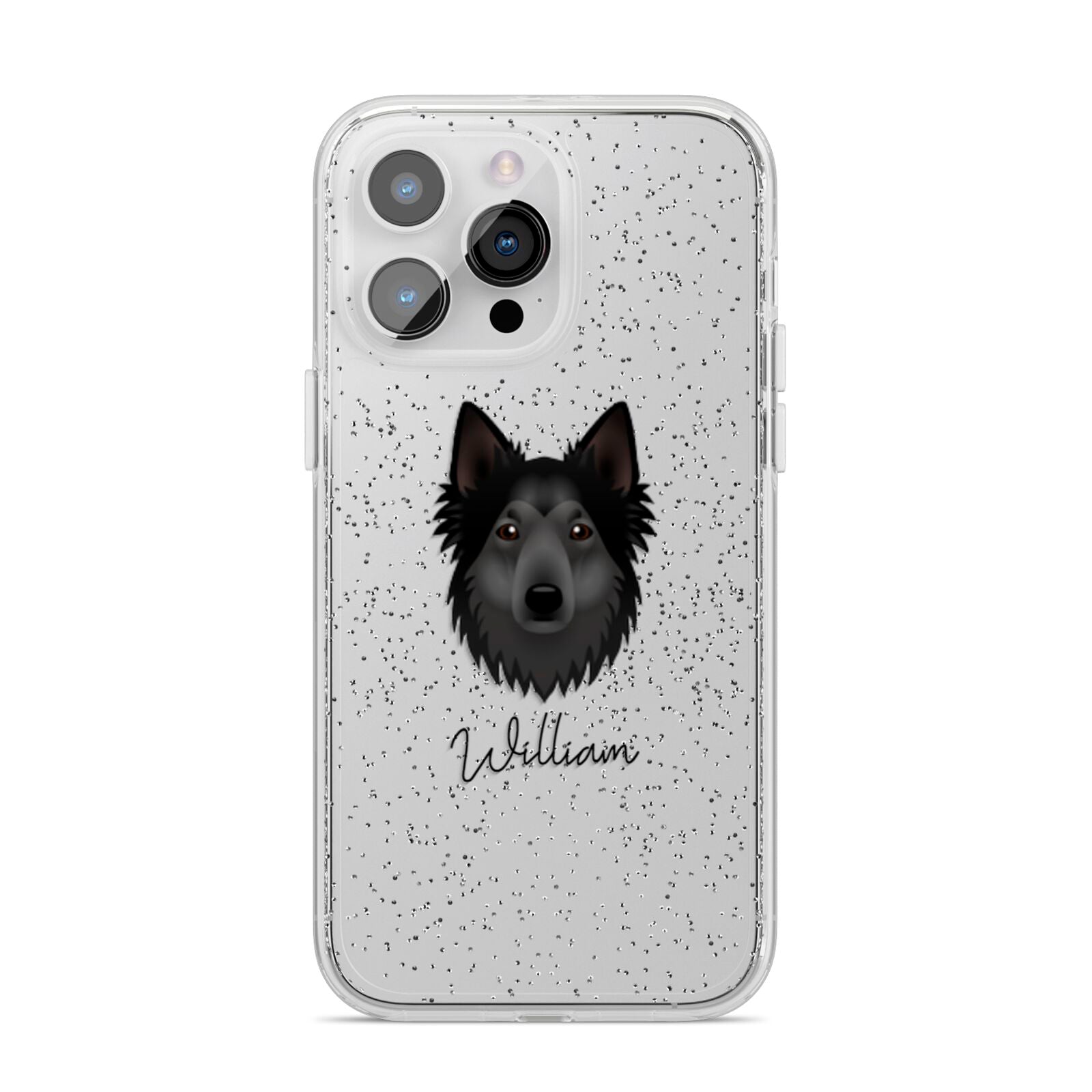 Shollie Personalised iPhone 14 Pro Max Glitter Tough Case Silver