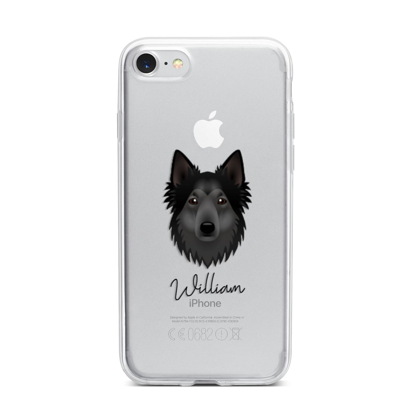 Shollie Personalised iPhone 7 Bumper Case on Silver iPhone