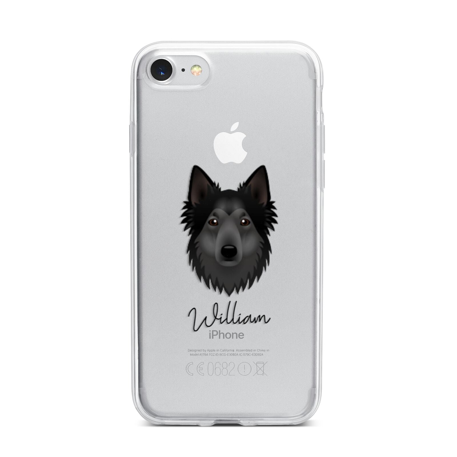 Shollie Personalised iPhone 7 Bumper Case on Silver iPhone