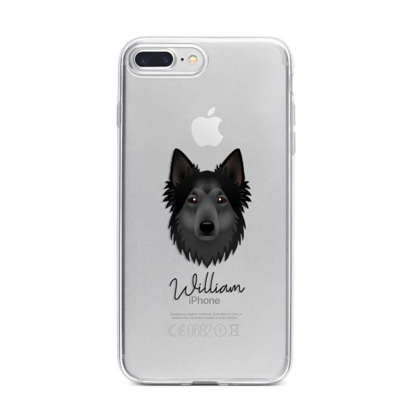 Shollie Personalised iPhone 7 Plus Bumper Case on Silver iPhone