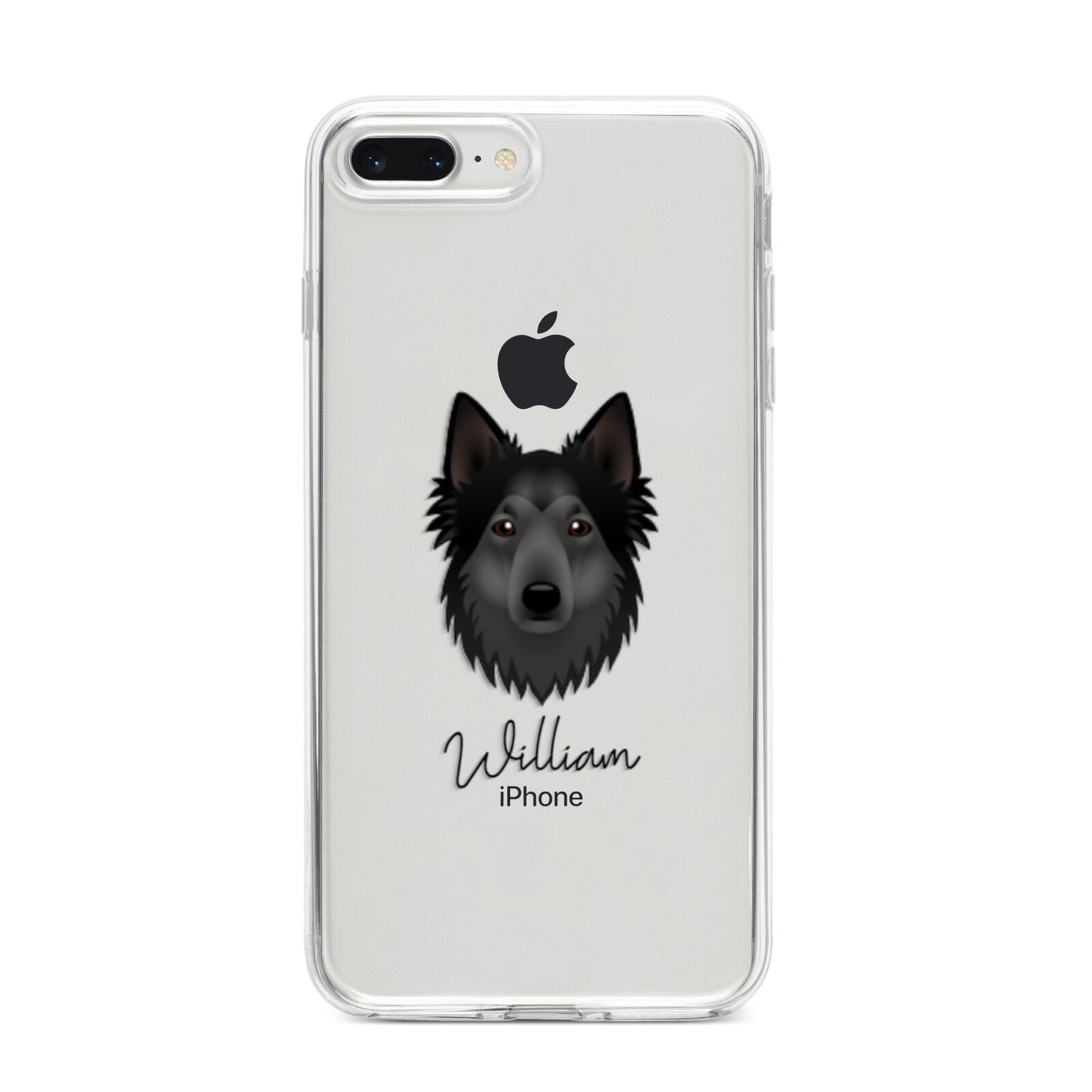 Shollie Personalised iPhone 8 Plus Bumper Case on Silver iPhone