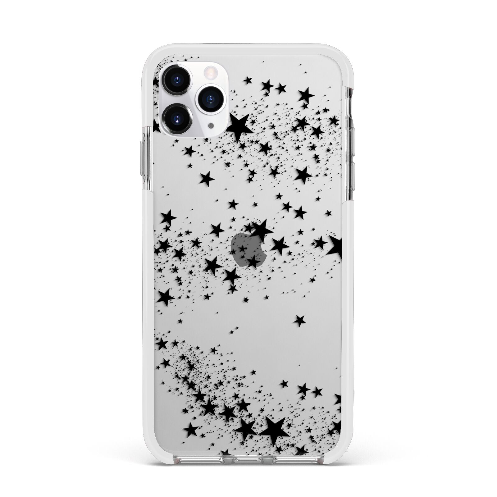 Shooting Stars Apple iPhone 11 Pro Max in Silver with White Impact Case