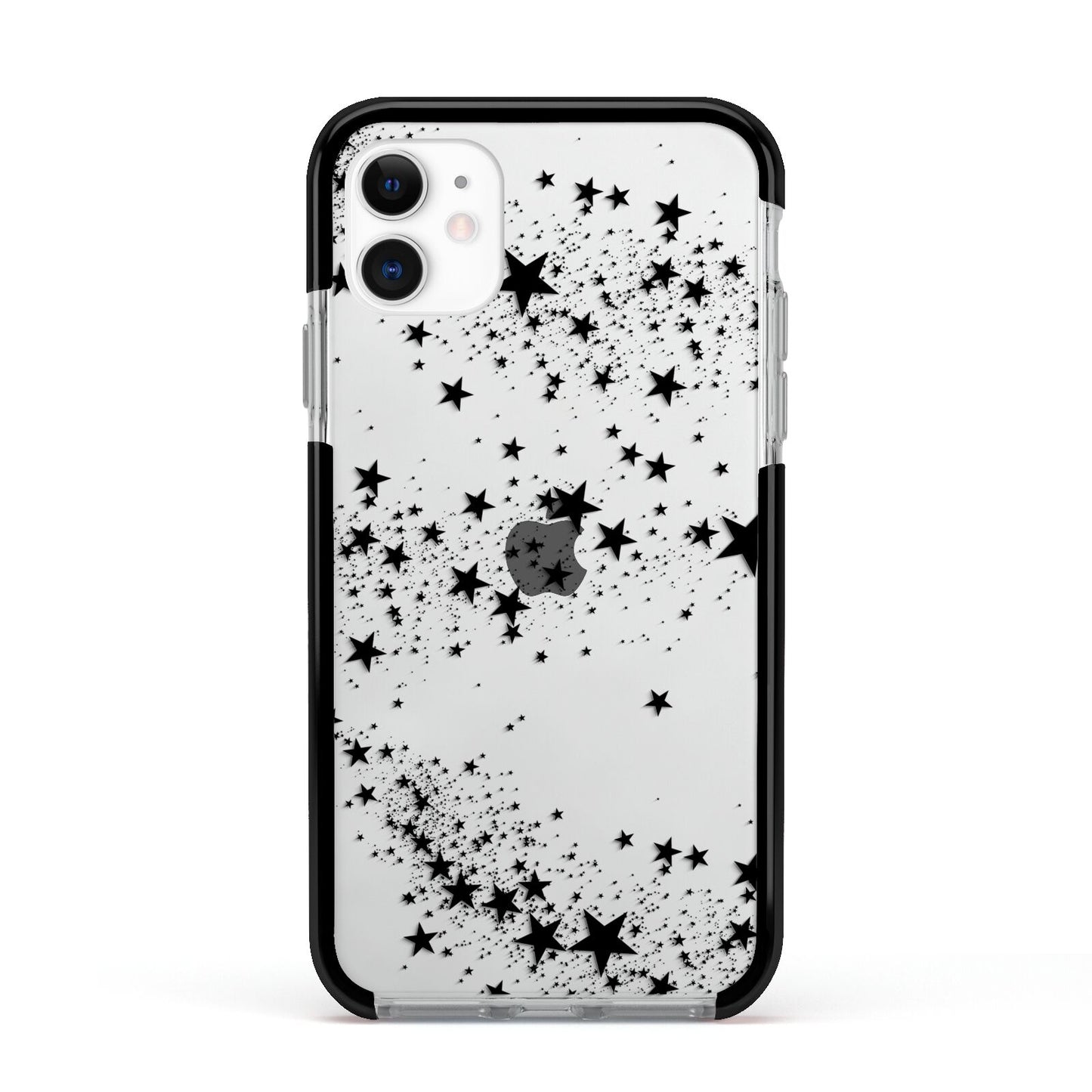 Shooting Stars Apple iPhone 11 in White with Black Impact Case