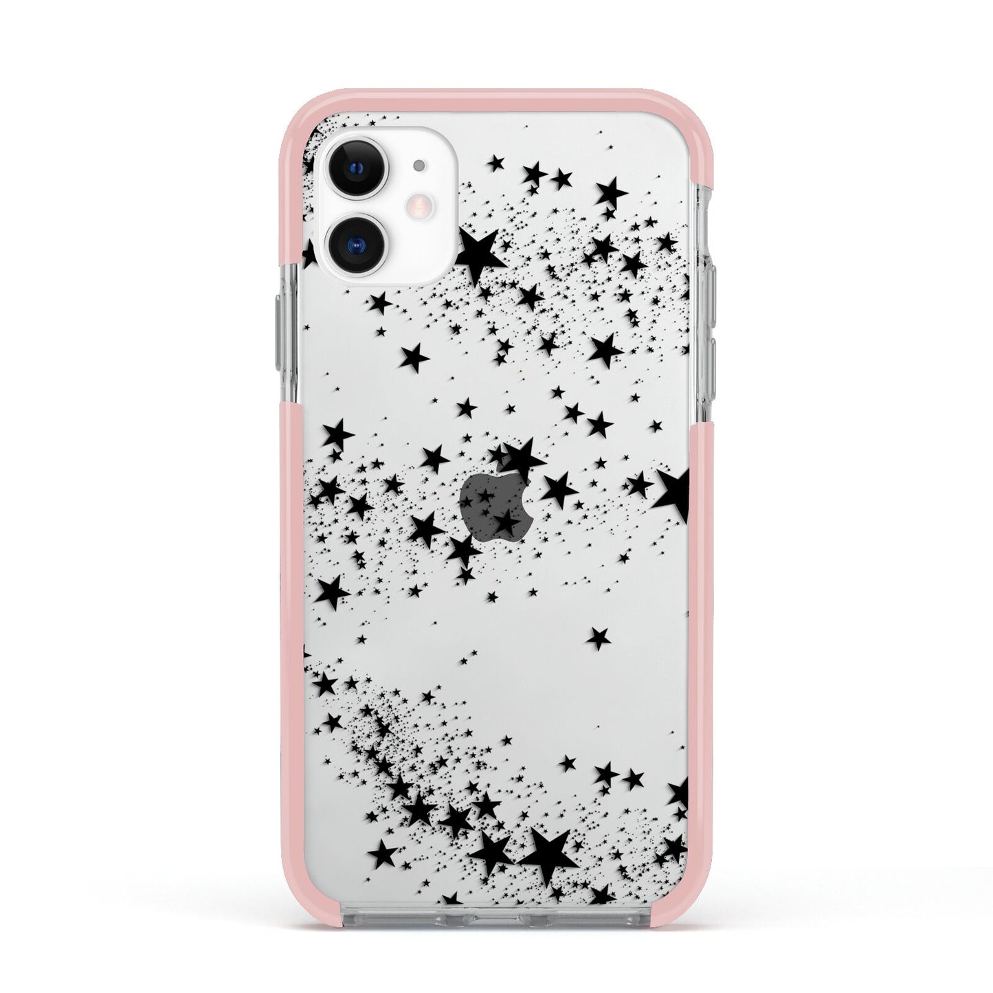 Shooting Stars Apple iPhone 11 in White with Pink Impact Case