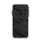 Shooting Stars Apple iPhone Xs Max Impact Case White Edge on Black Phone