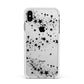 Shooting Stars Apple iPhone Xs Max Impact Case White Edge on Silver Phone