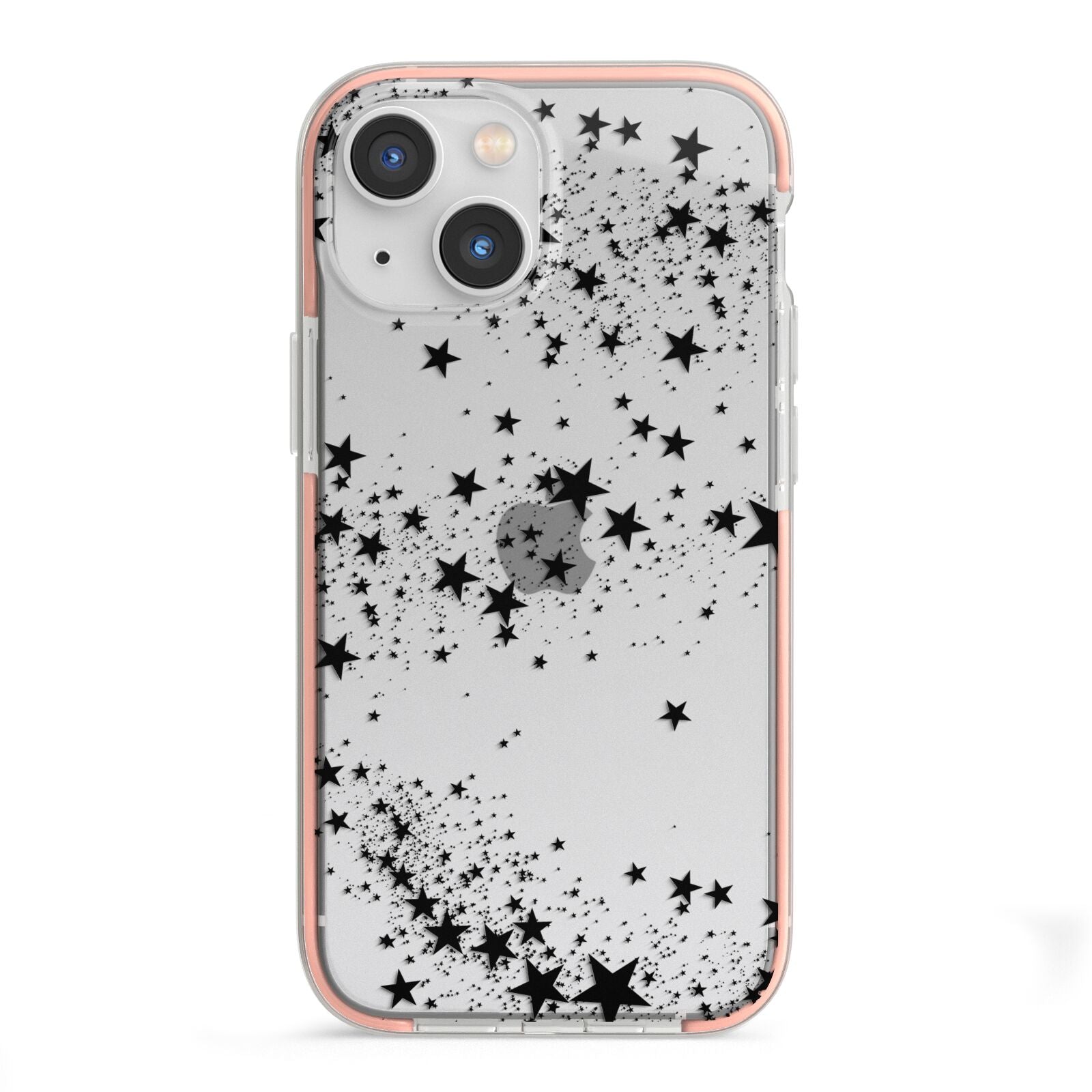 Shooting Stars iPhone 13 Mini TPU Impact Case with Pink Edges