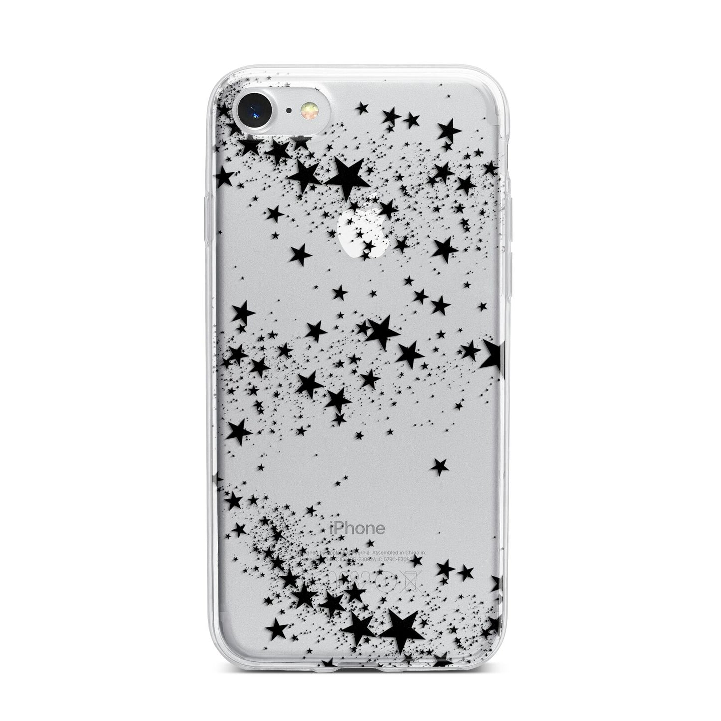 Shooting Stars iPhone 7 Bumper Case on Silver iPhone