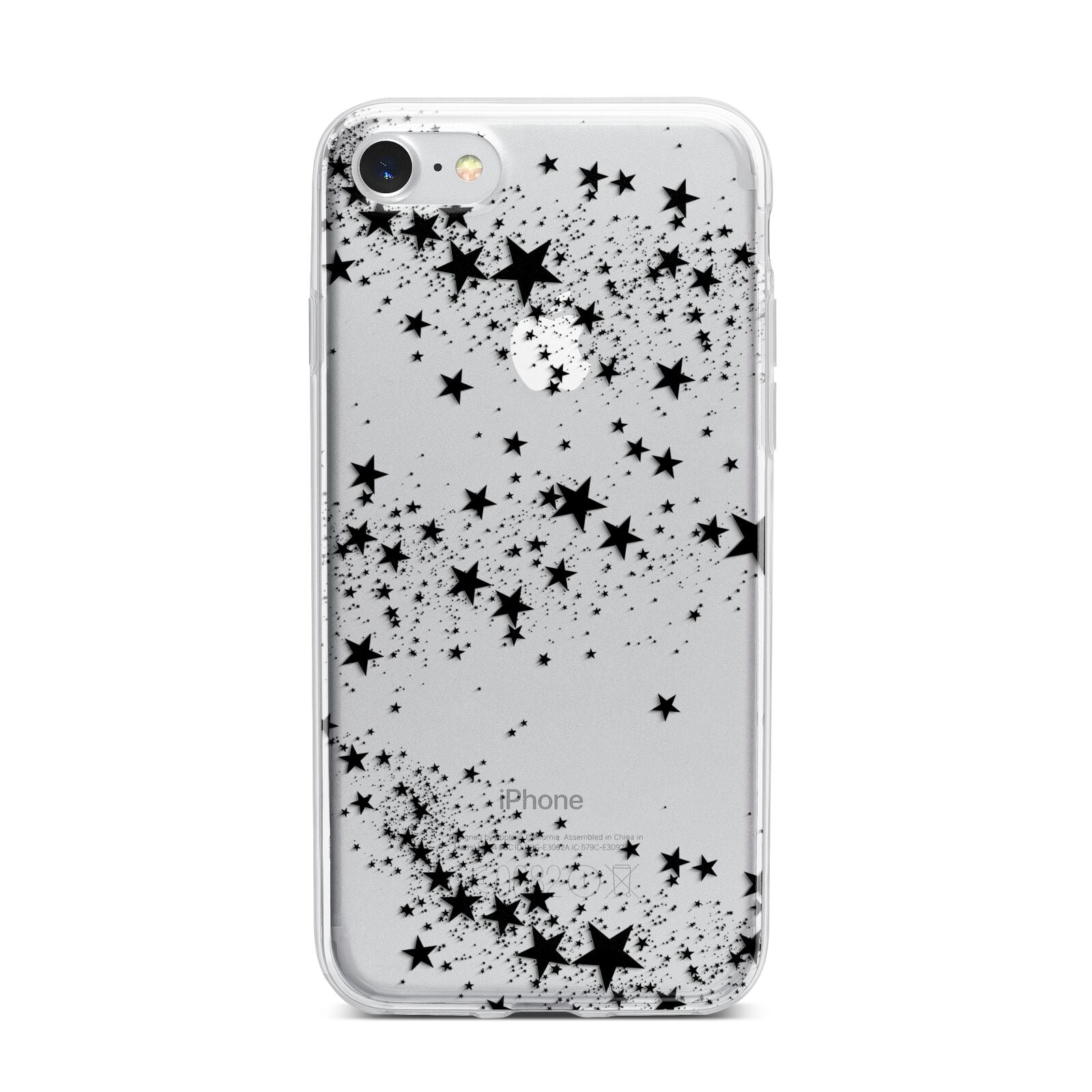 Shooting Stars iPhone 7 Bumper Case on Silver iPhone