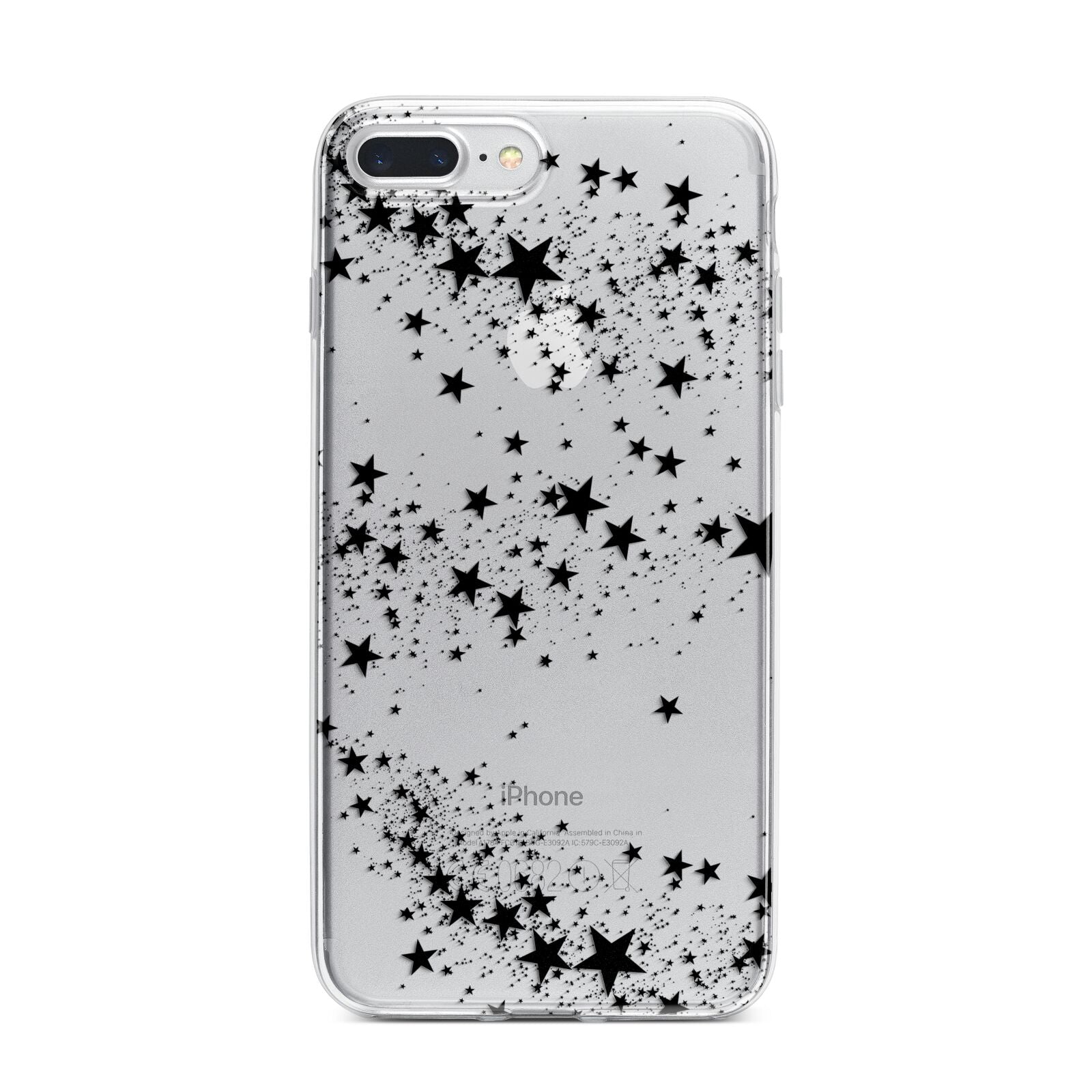 Shooting Stars iPhone 7 Plus Bumper Case on Silver iPhone