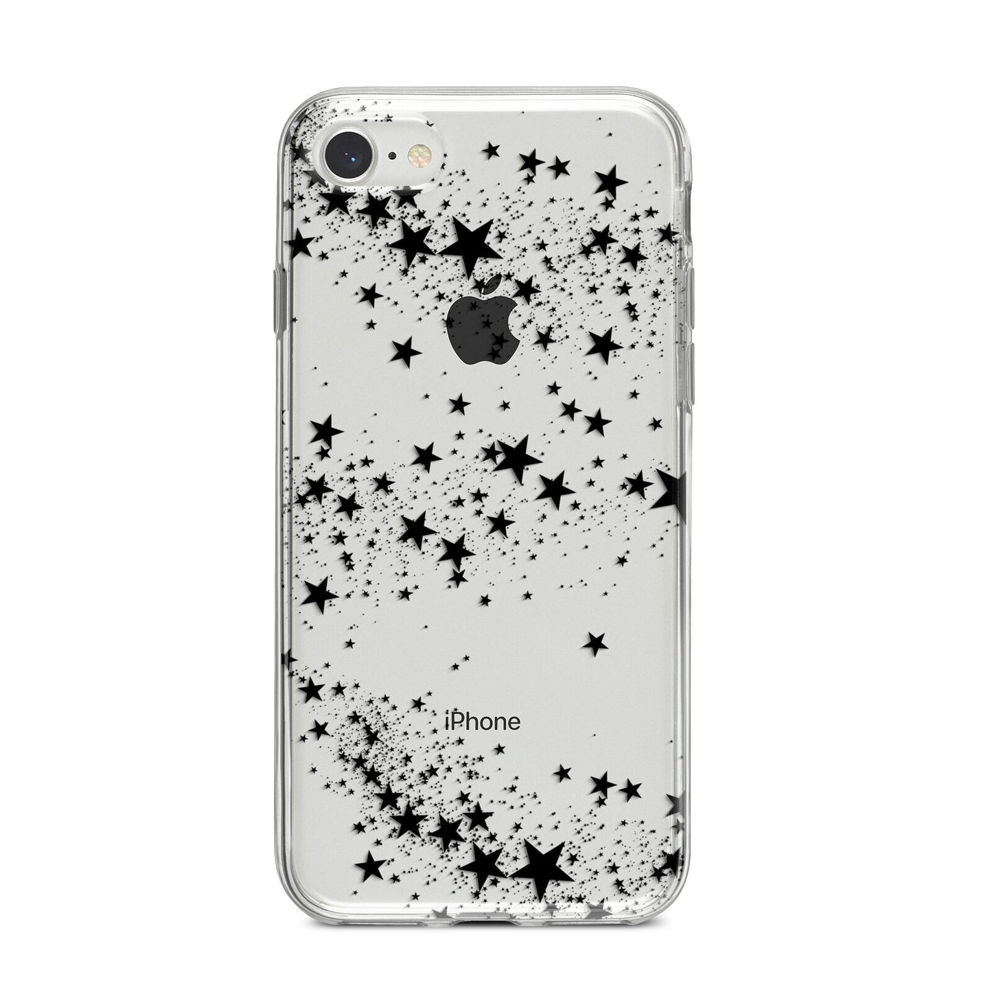 Shooting Stars iPhone 8 Bumper Case on Silver iPhone