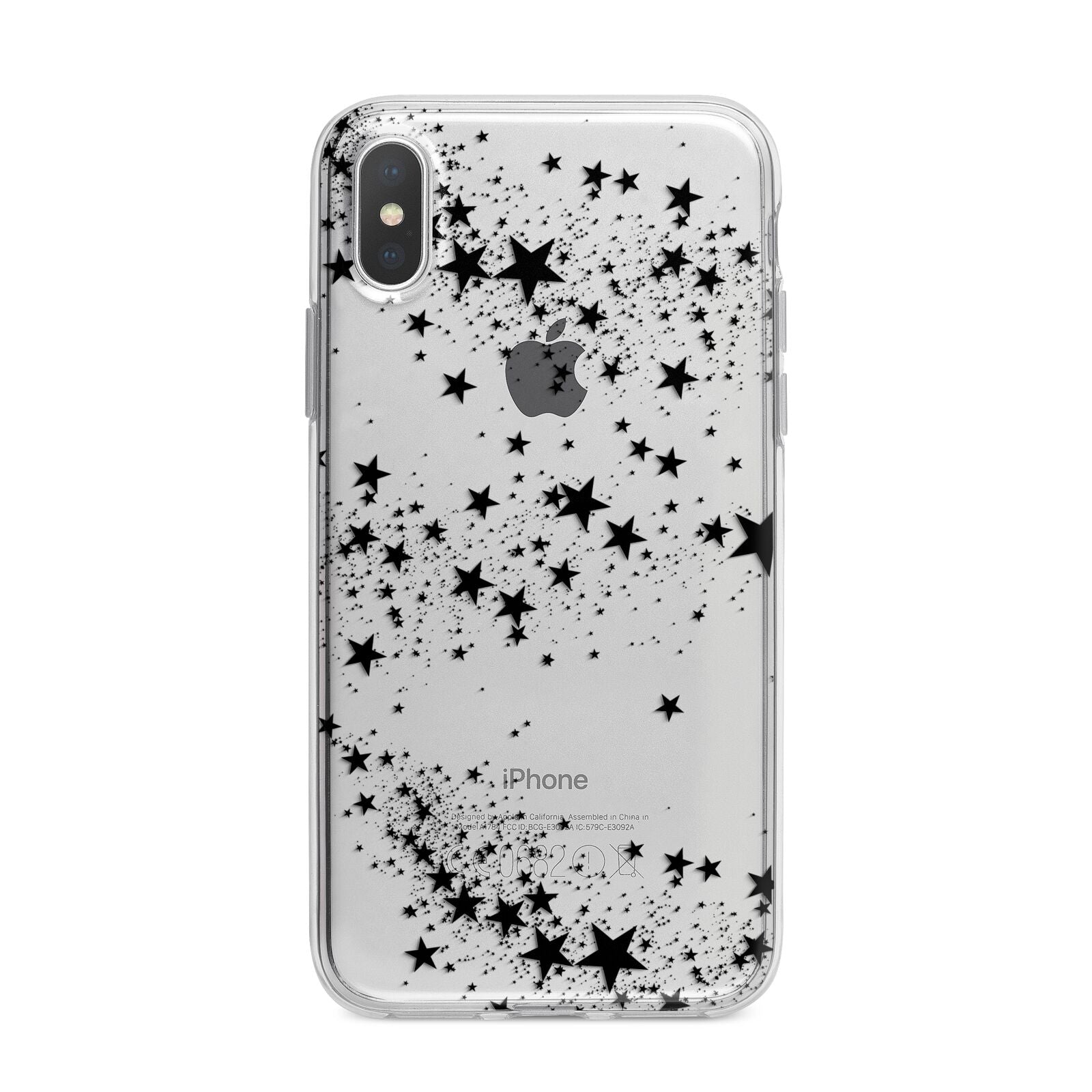 Shooting Stars iPhone X Bumper Case on Silver iPhone Alternative Image 1