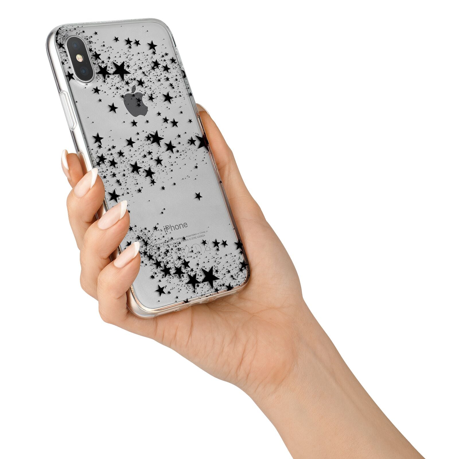 Shooting Stars iPhone X Bumper Case on Silver iPhone Alternative Image 2