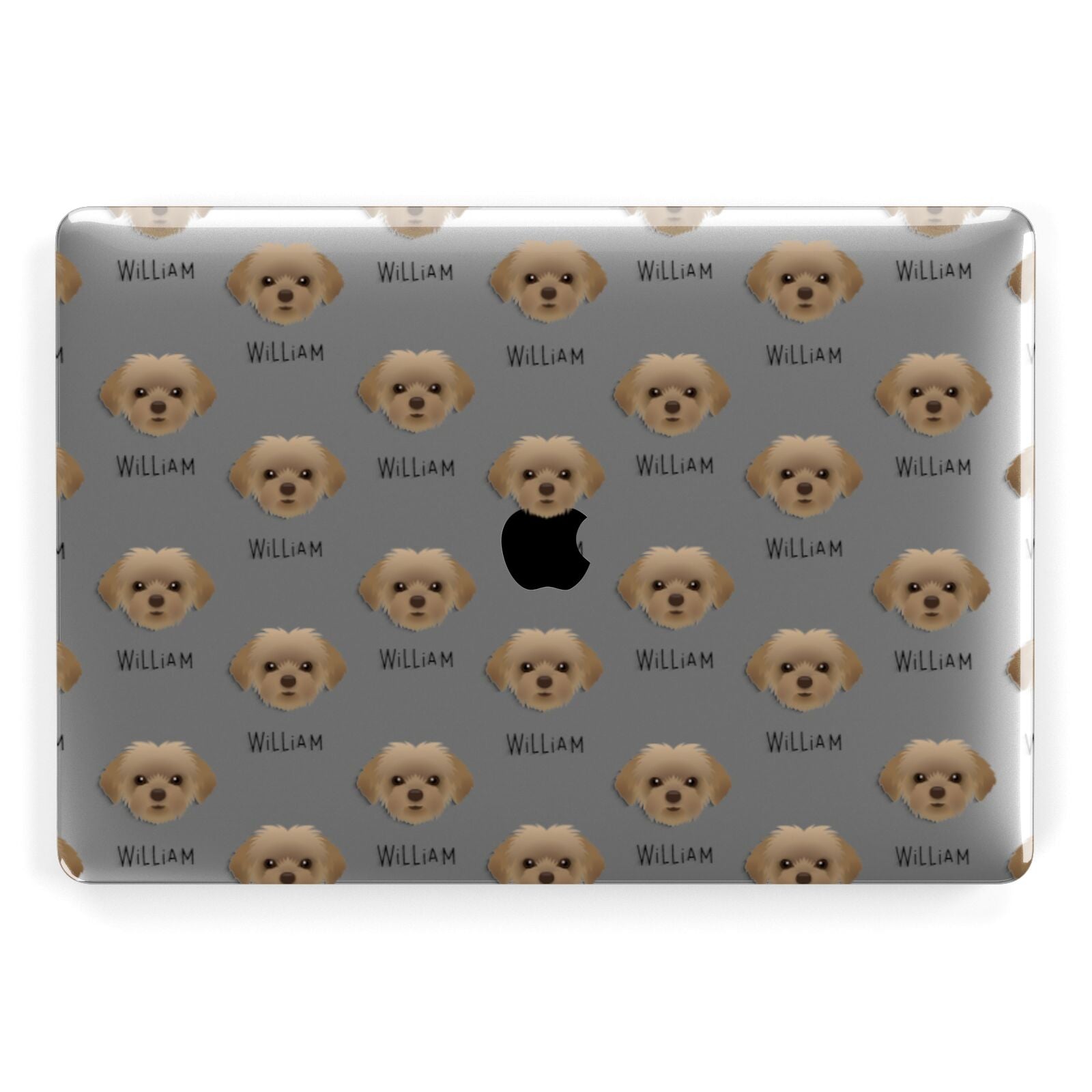 Shorkie Icon with Name Apple MacBook Case