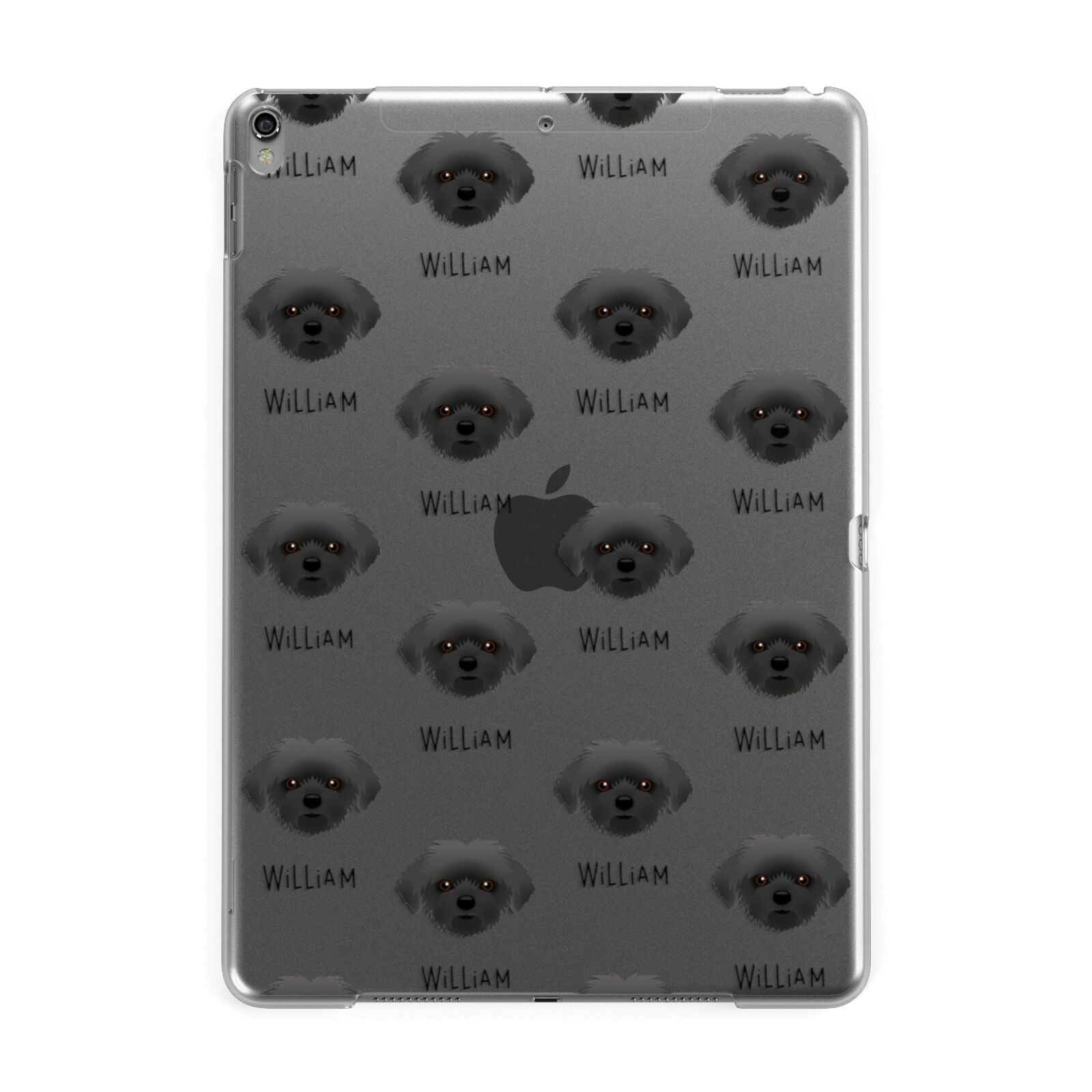 Shorkie Icon with Name Apple iPad Grey Case