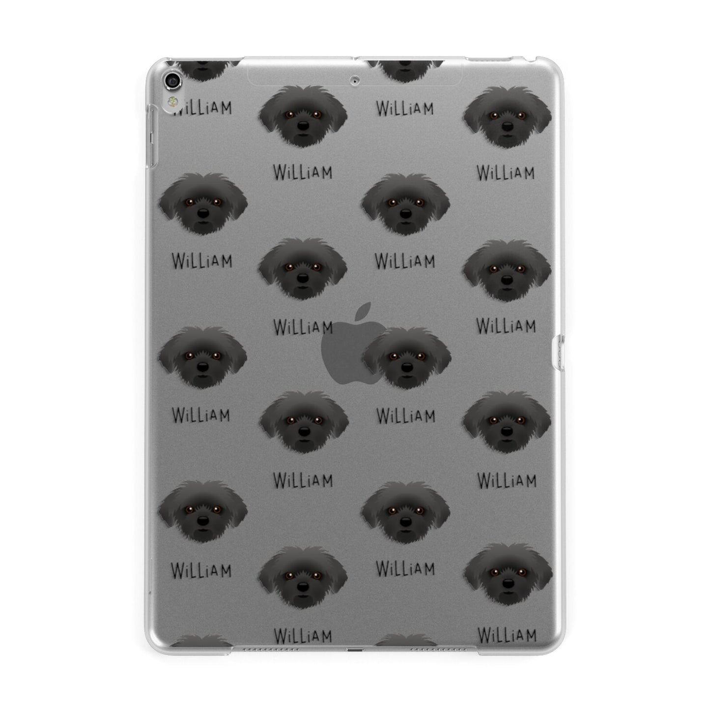 Shorkie Icon with Name Apple iPad Silver Case
