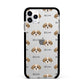 Shorkie Icon with Name Apple iPhone 11 Pro Max in Silver with Black Impact Case