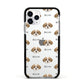 Shorkie Icon with Name Apple iPhone 11 Pro in Silver with Black Impact Case