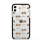Shorkie Icon with Name Apple iPhone 11 in White with Black Impact Case