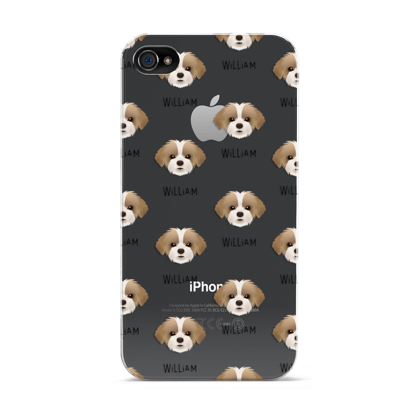 Shorkie Icon with Name Apple iPhone 4s Case