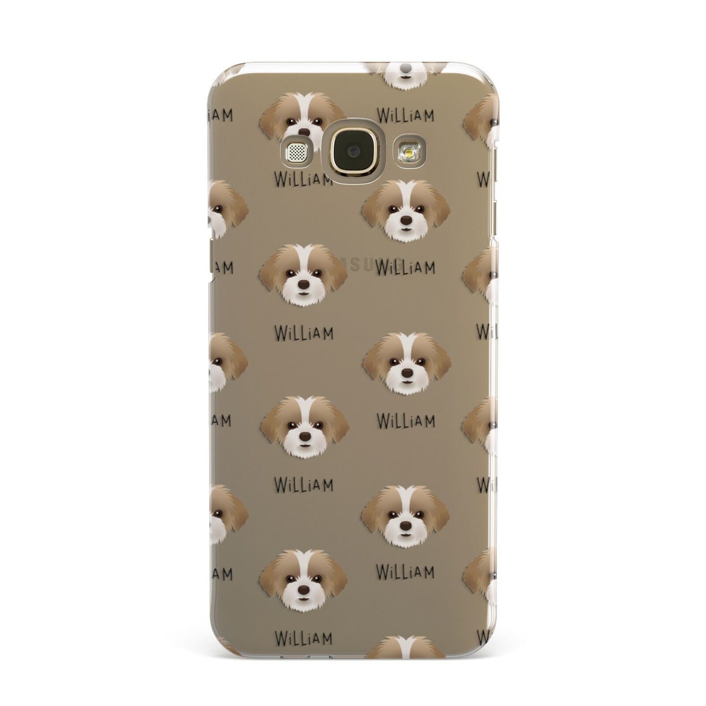 Shorkie Icon with Name Samsung Galaxy A8 Case