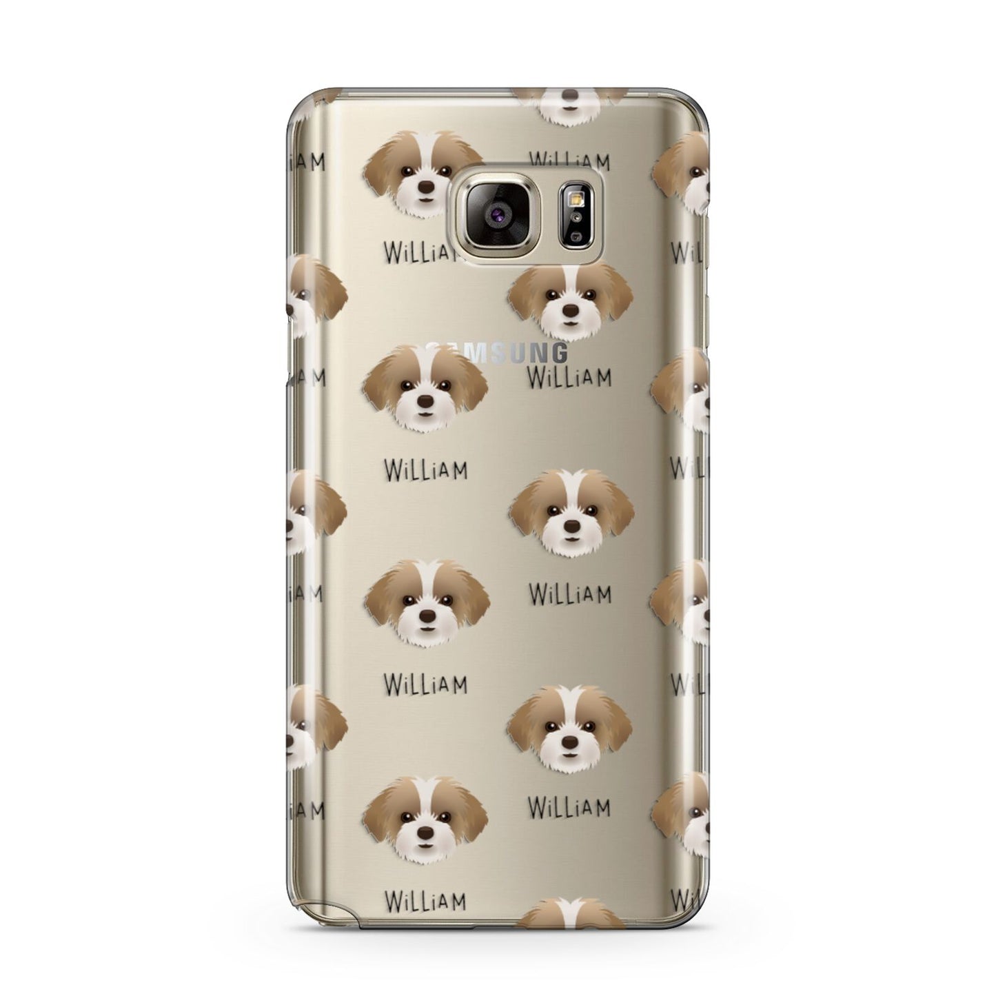 Shorkie Icon with Name Samsung Galaxy Note 5 Case