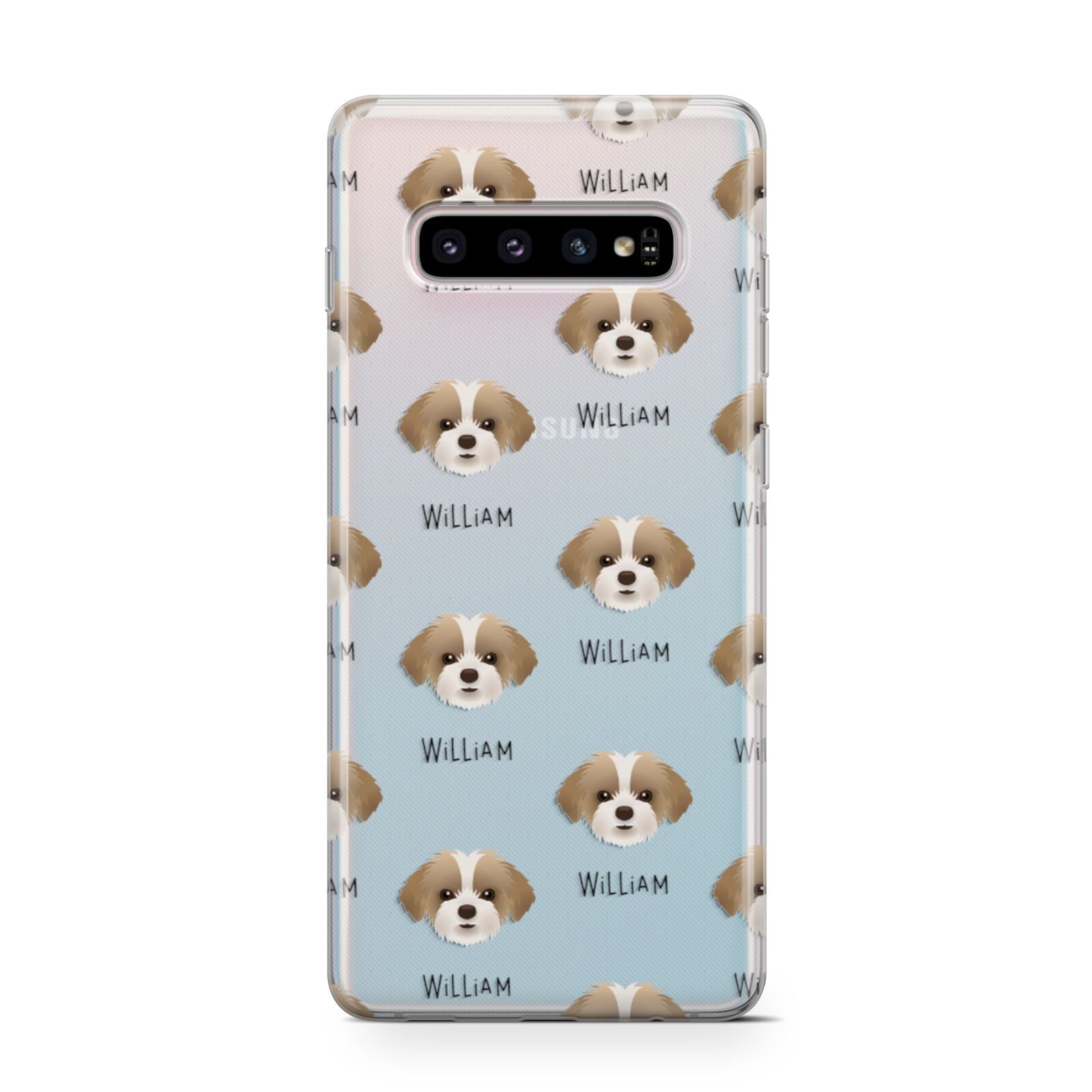 Shorkie Icon with Name Samsung Galaxy S10 Case