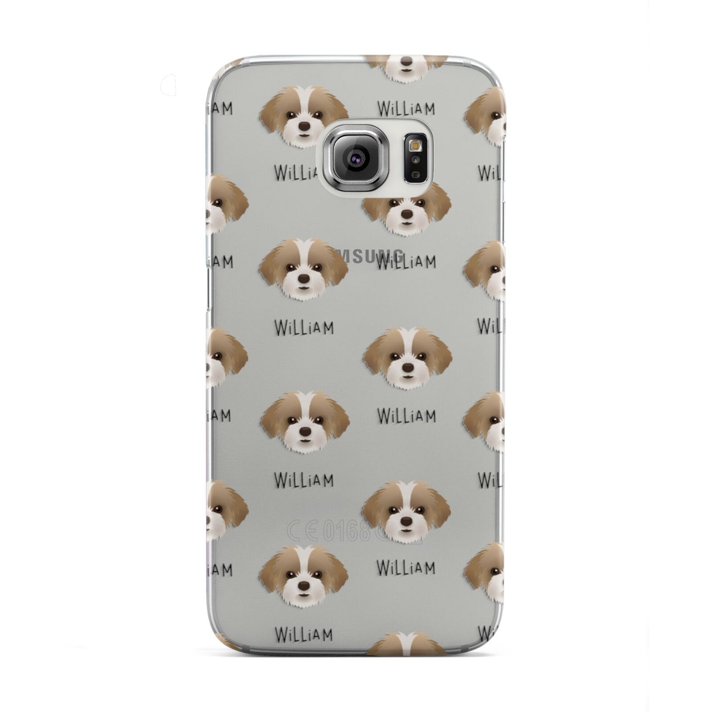 Shorkie Icon with Name Samsung Galaxy S6 Edge Case